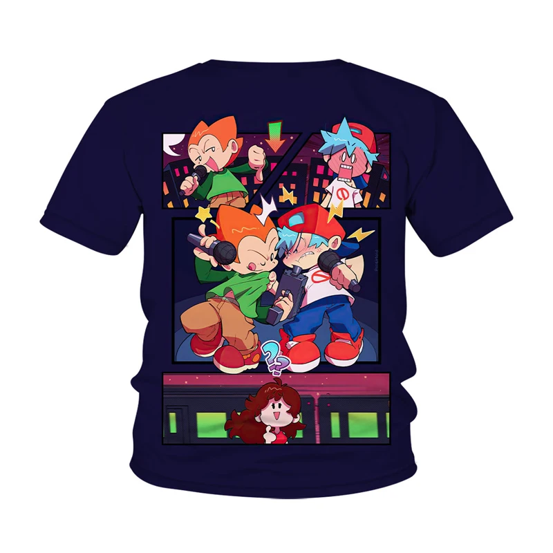 

Friday Night Funkin 3D Printing T-Shirt Summer New Style Children's Clothing Boys Girls kids Street 2021 New Short Sleeves Tops