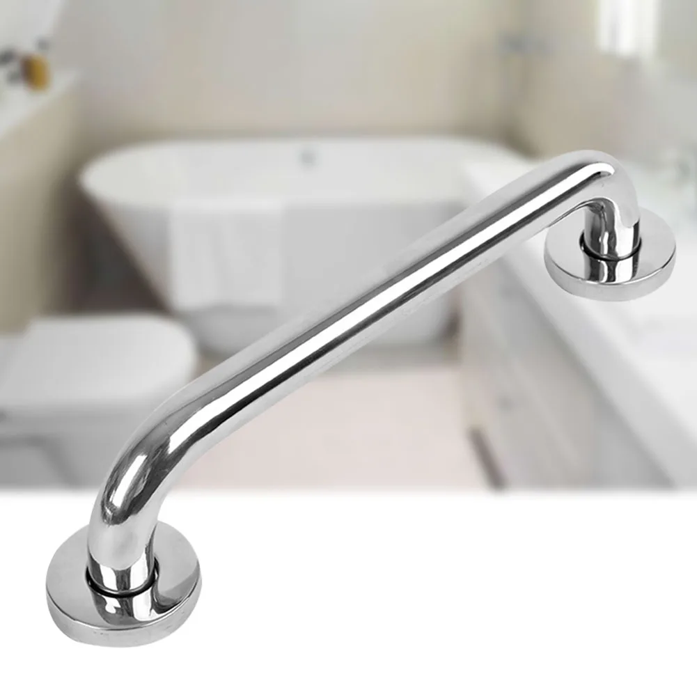 Silver Stainless Steel Anti-slip Safety Bathtub Handrails Shower Handle Straight Bathroom Grab Bar | Обустройство дома