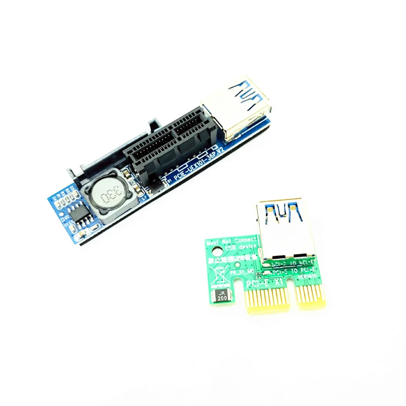 Переходник PCI-E Riser PCI Express 1X Extender Card Adapter 30 см Удлинительный кабель USB3.0 разъем PCIE X1