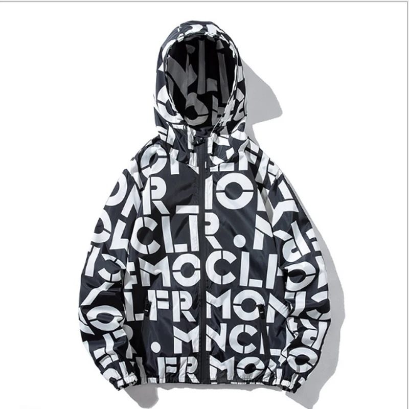 

Print Jacket Women Zip Up Coats Plus Size Korean Vogue Clothing Spring Autumn Hooded Casual Loose Jackets Feminina LD1572
