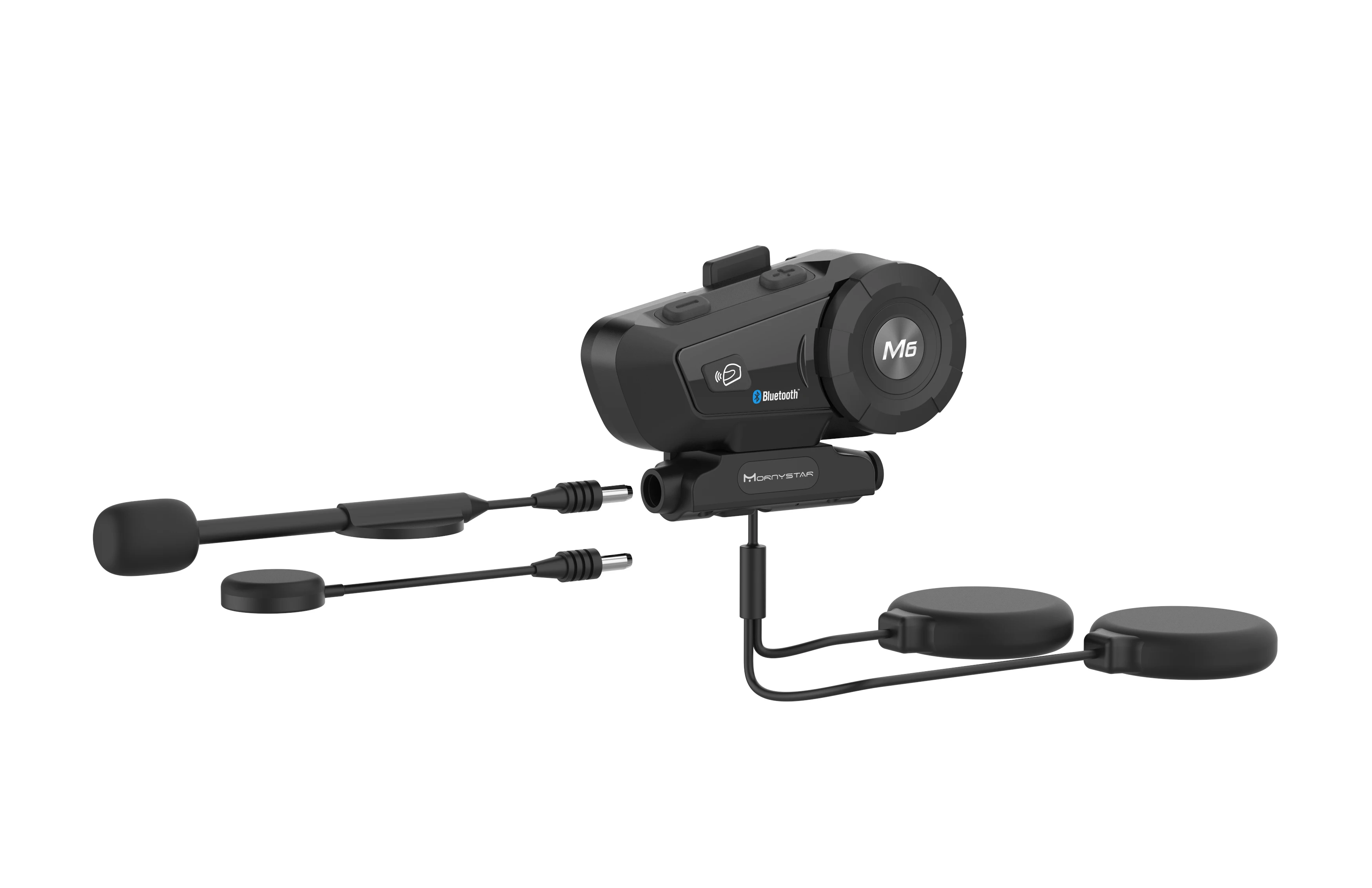 2 шт. MONYSTAR M6 Plus 1000 м мотоциклетные Bluetooth-гарнитуры для шлема домофон FM BT Wireless