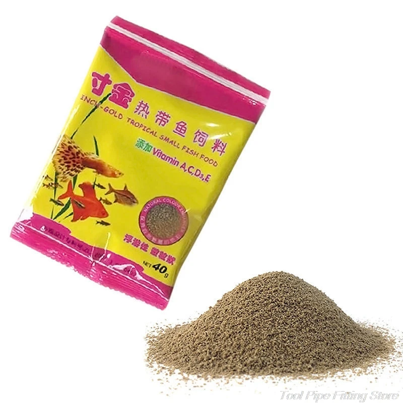 

1 Bag Package Of Feeding Food Tropical Fish Feed 40g J27 21 Dropshipping