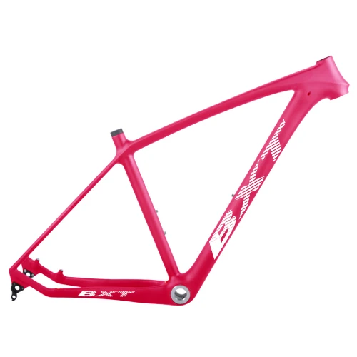 Обновленная T800 карбоновая mtb рама 29er с вилкой в тон 29 полная рама карбоновая для горного велосипеда 17 19 дюймов 31,6 мм подседельный штырь - Цвет: BXT full pink