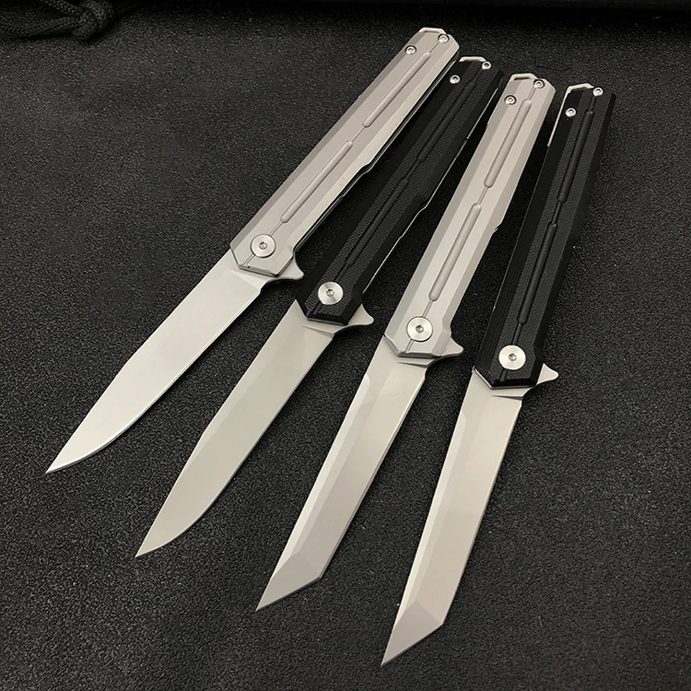Складной нож из стали D2 высокой твердости портативный металлический инструмент