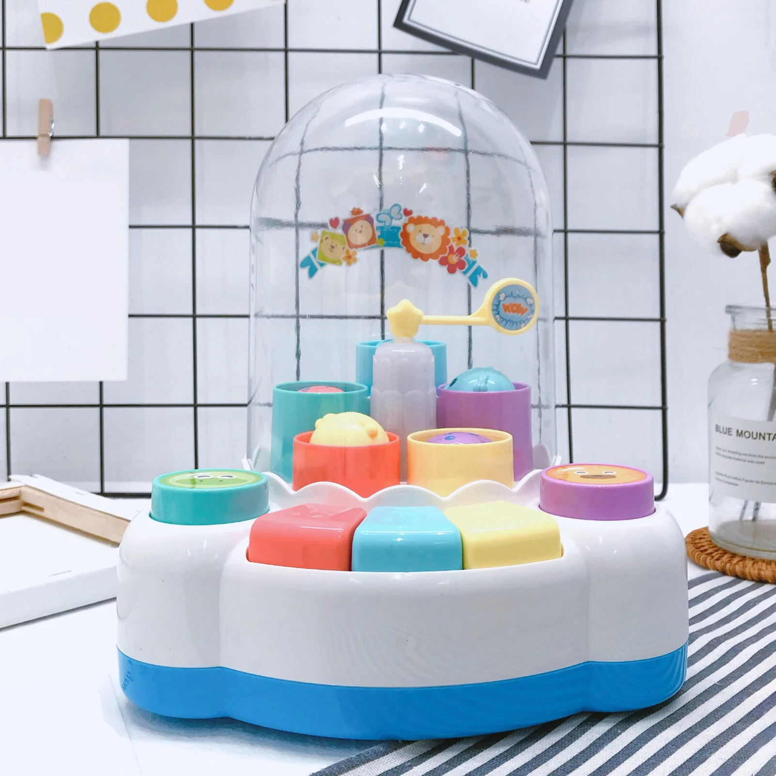 

Children Fun Jumping Six-key Piano Baby Multifunctional Music Educational Toy