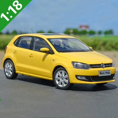 Цвет: желтый Лучшие продажи, 1:18, новые модели из сплава VW P-OLO, модели автомобилей из литого металла, лучшая коллекция, Изысканные Подарки - Цвет: Цвет: желтый