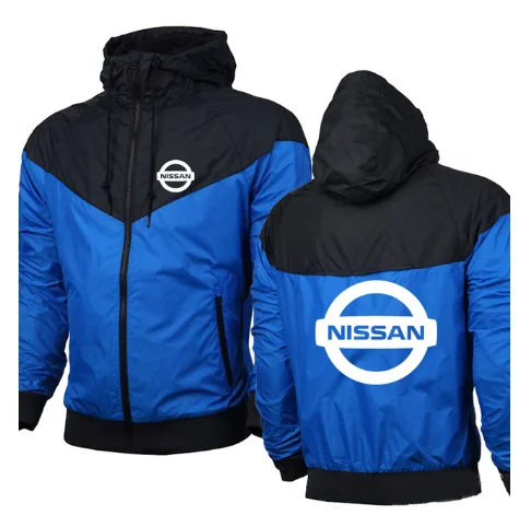 

spring autumn Men's hoodie for Nissan Car Logo print casual high quality Cotton Sweatshirts zipper hoodies Man clothing2020