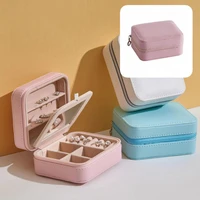 ring earrings organizer fashion large capacity portable jewelry accessory earrings storage box jewelry box