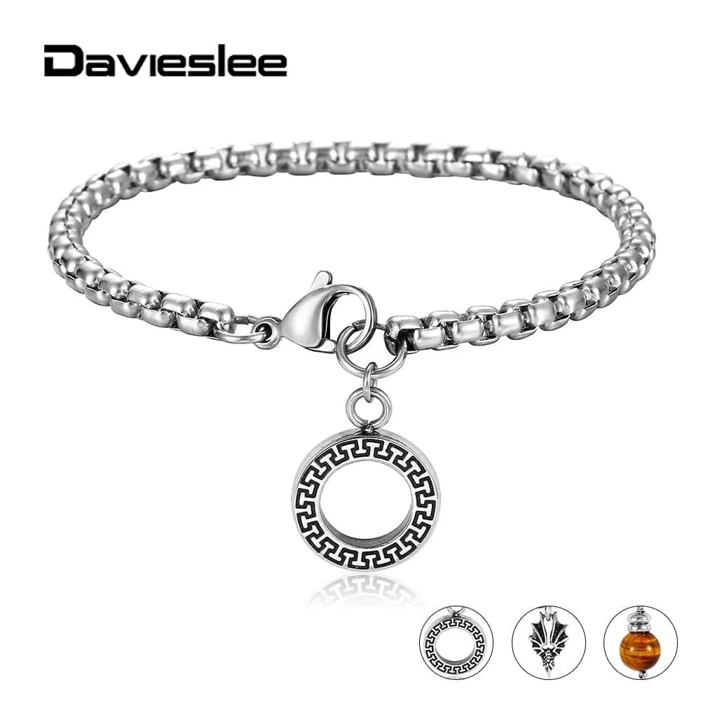 4 мм браслет для мужчин 8-10 дюймов из нержавеющей стали цепь прямоугольных звеньев