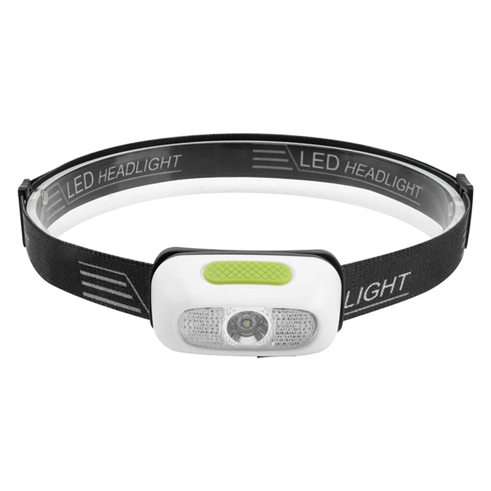White BORUiT B7 светодиодный налобный мини-фонарь высокого Мощность XPE светодиодный 500lm Фара 5-режим Перезаряжаемые Головной фонарь Waterprrof кемпинг фонарь - Испускаемый цвет: White