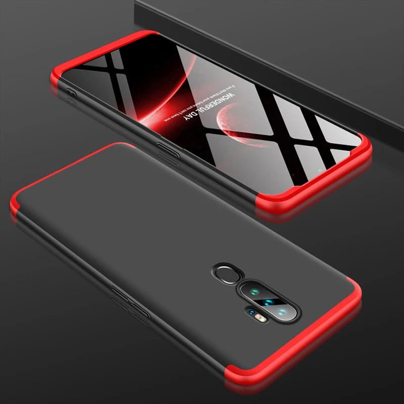 OPPO A9 A5 чехол для телефона 3-в-1 Матовый PC жесткий защитный чехол-накладка на заднюю панель для OPPO A9 A5 A11X жесткий защитный противоударный чехол-броня корпус Coque