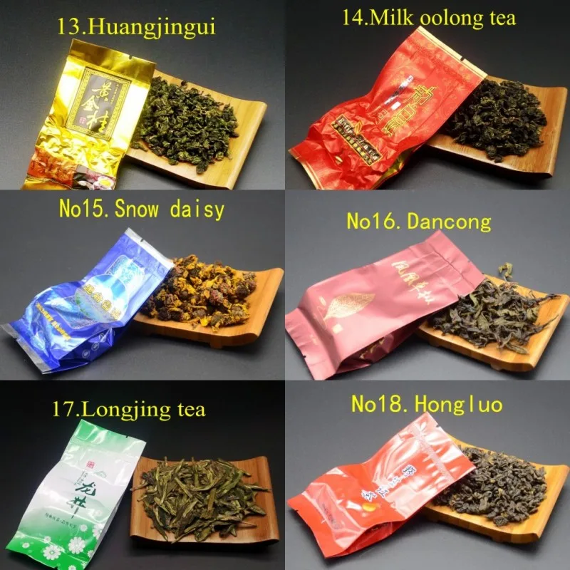 28 разных ароматов Китайский чай включает в себя молоко Oolong Pu erh травяной