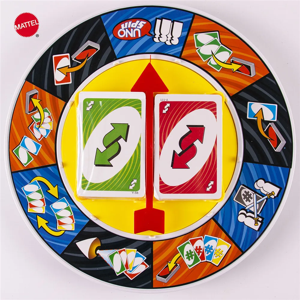 Mattel Games UNO SPIN Семейная Игра для сбора и лицензирования. Содержит два комплекта из