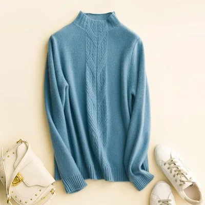 

Womens Sweaters Fashion Slim Knitted Sweater Turtleneck Pullover Sweater Spring Autumn Korean Long Slever Casual Solid Sweater