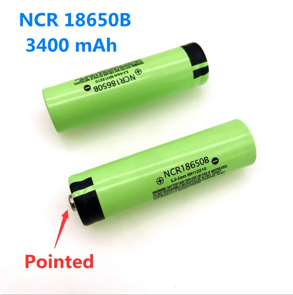 100% Brand New 18650 Battery 3.7V 3400mAh NCR18650B Rechargeable Lithium Battery for Flashlights with Special Battery and Tip image 2