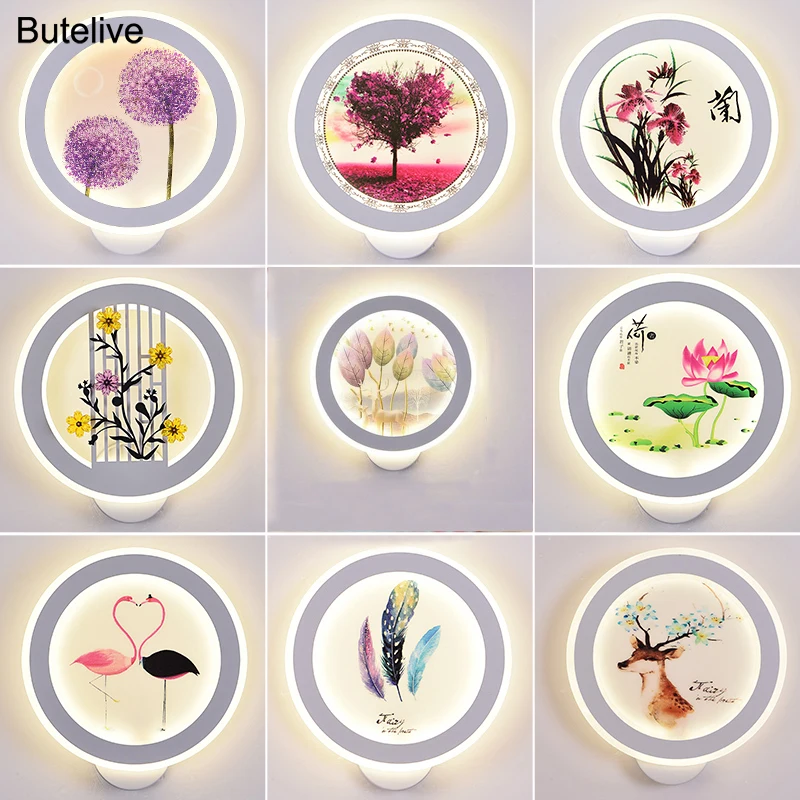 Акриловая светодиодная настенная лампа светодиодный светильник ильник для