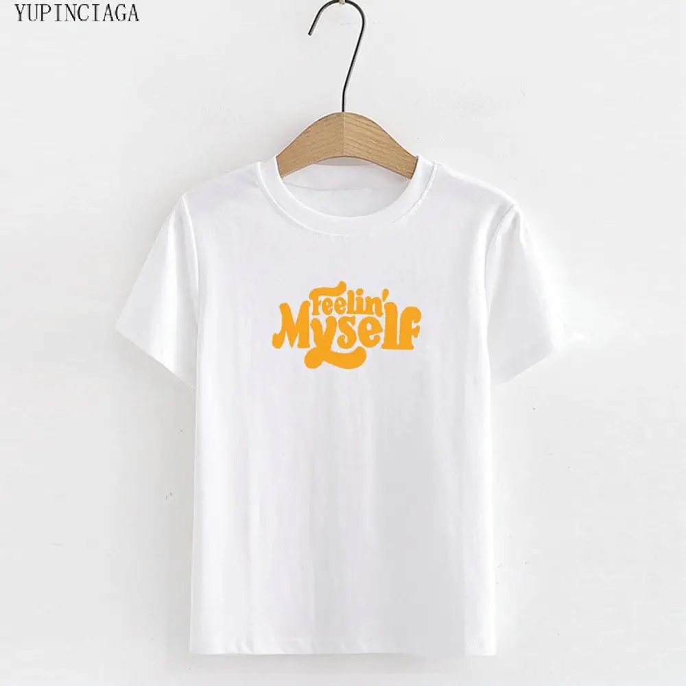 Женская футболка с коротким рукавом круглым вырезом и принтом букв | одежда