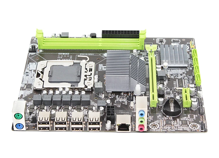 X58 LGA1366 настольная материнская плата LGA 1366 M-ATX Gigabit Ethernet Поддержка DDR3 REG ECC Серверная память и процессор intel Xeon