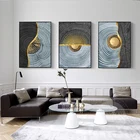 Ежегодное кольцо с черными чернилами, абстрактное искусство, холст, плакат в скандинавском стиле, настенная живопись, Минималистичная печать, декоративное изображение, декор для гостиной комнаты