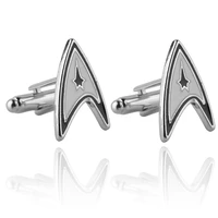 star war trek mens cufflinks enterprise command logo metal communicator darkness starfleet statement shirts for cuff links