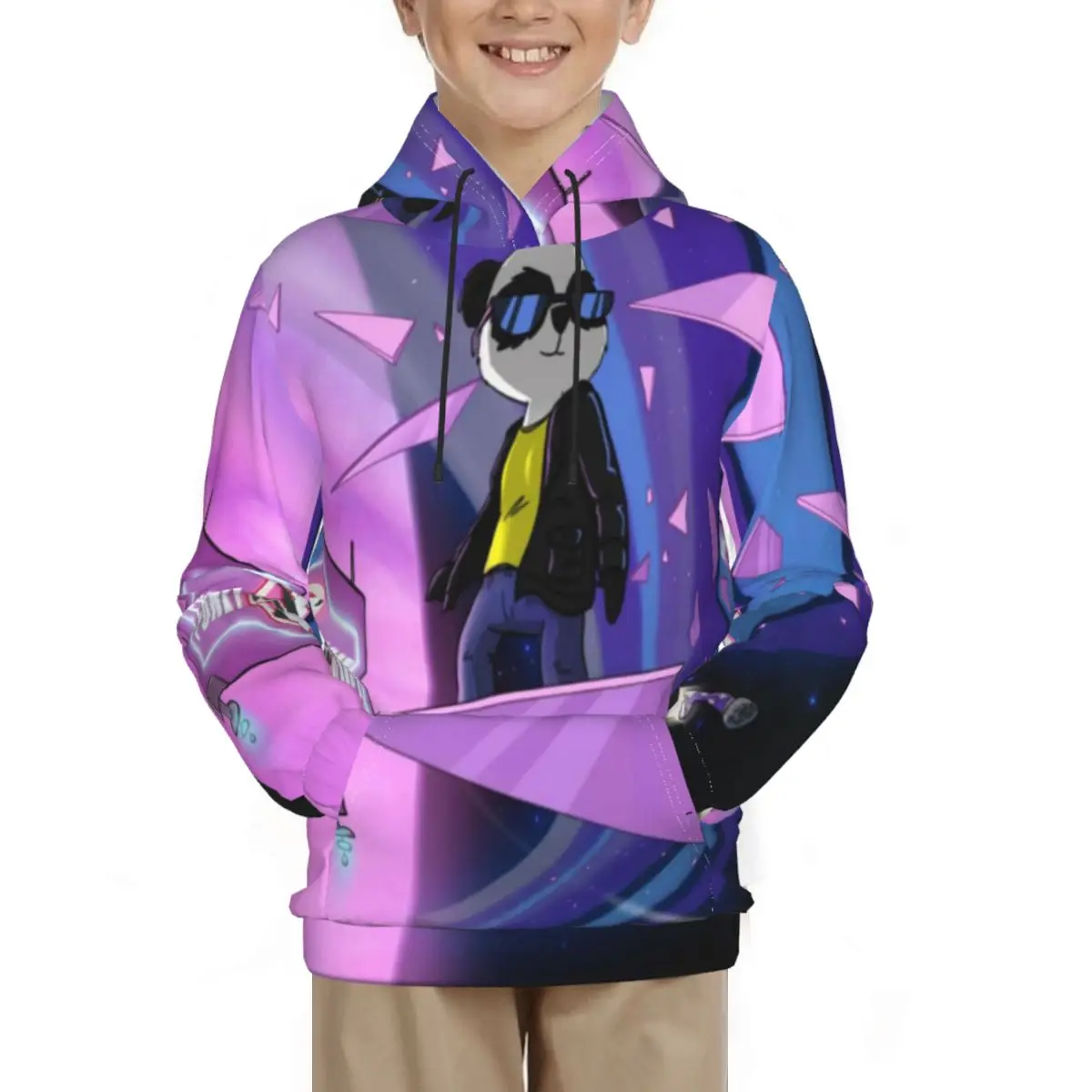 

Panda New Boy's Hoodies Sweatshirts Zipper Hoodie Men Sweatshirt Solid Color Man Hoody Sweatshirts For Kid