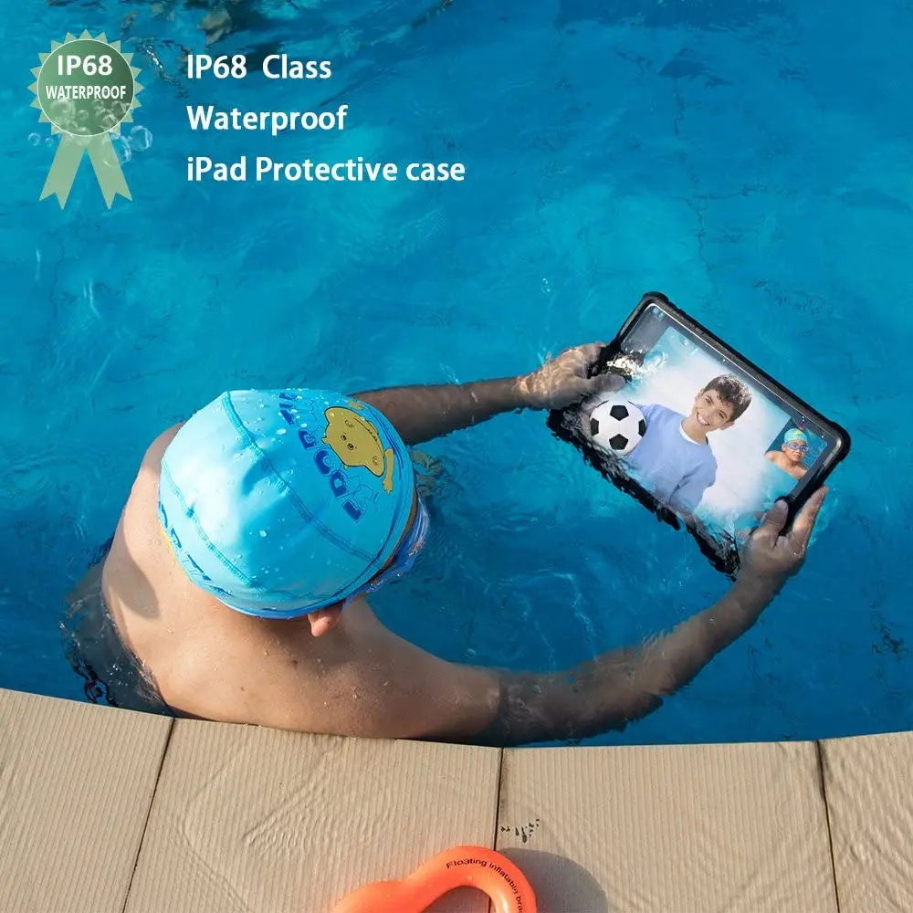 

for iPad Pro 10.5 inch Air 3 A2152 A2153 A2123 Waterproof Case Built-in Screen Protector Dustproof Submersible Full-Body Cover