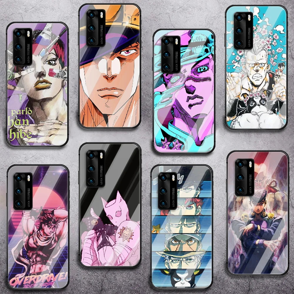 

Anime JoJos Bizarre Adventure Tempered Glass Phone Case Cover For Huawei Honor Mate P 8 9 10 20 30 40 A X I Pro Lite Smart 2019