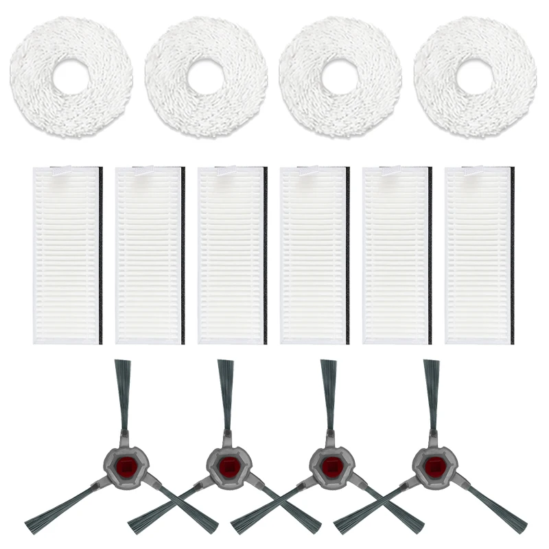 

14Pcs Side Brush HEPA Filter Mops for ECOVACS Deebot N9+ Accessories Robot Vacuum Cleaner Replacement