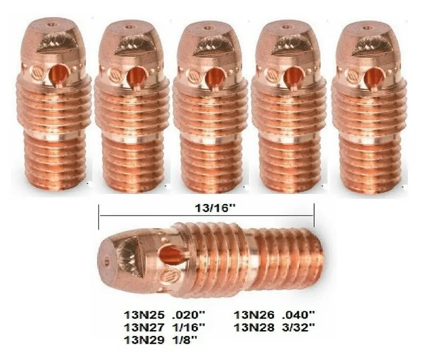 10 шт. 13N27 1 6 мм 1/16 дюйма цанговые электроды Fit WP-9 20 сварофонарь TIG | Инструменты