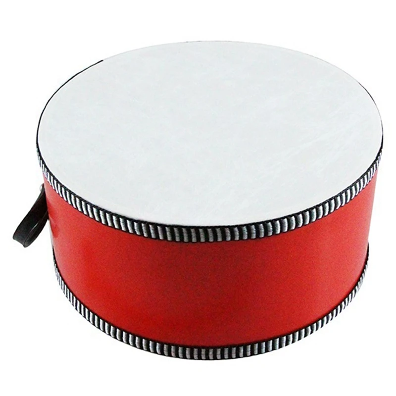 

Portable Wooden Polyester Skin Tambourine Drum with Drumstick Percussion Musical Educational Toy Instrument