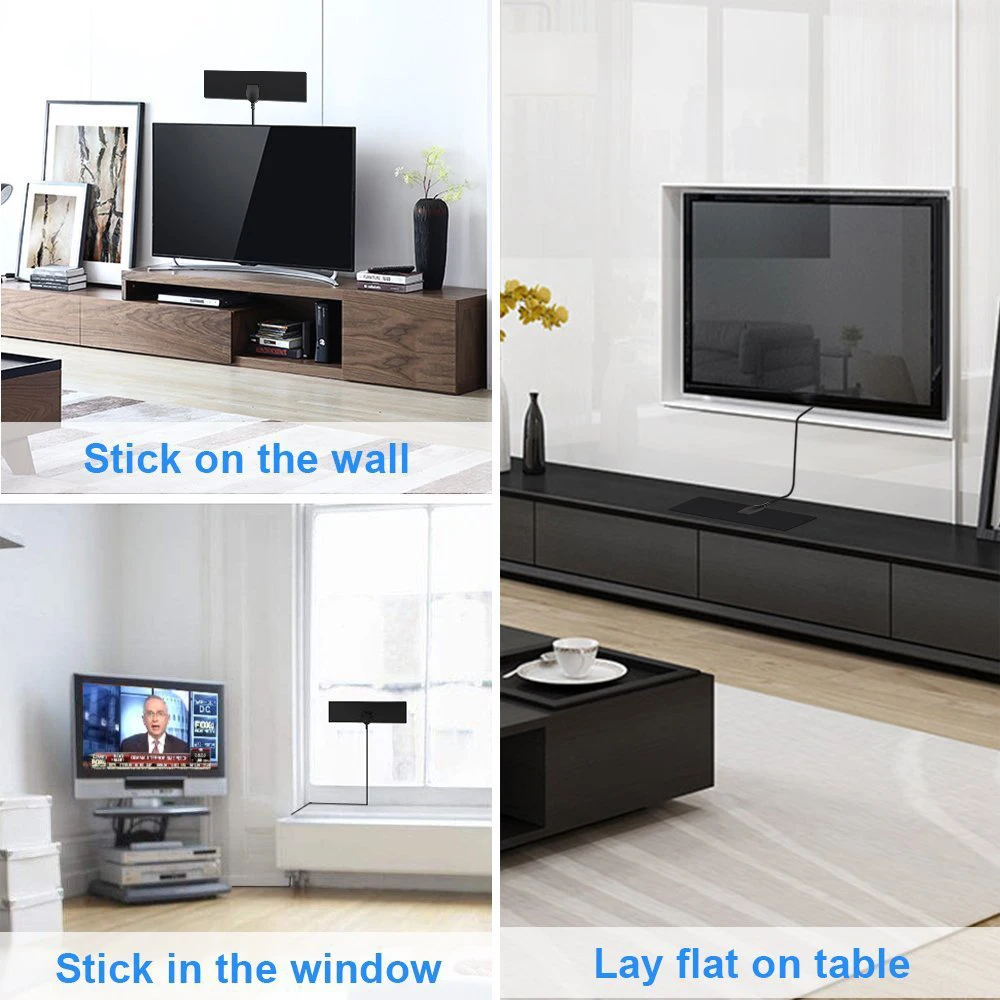 Цифровая ТВ-антенна kebidumei HD 1080P HDTV комнатная антенна 50 миль усилитель с высоким