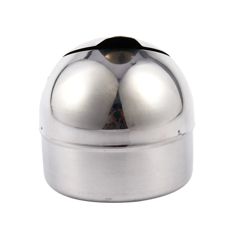 

Metal Cylinder Cigarette Cigar Ashtray Silver Tone