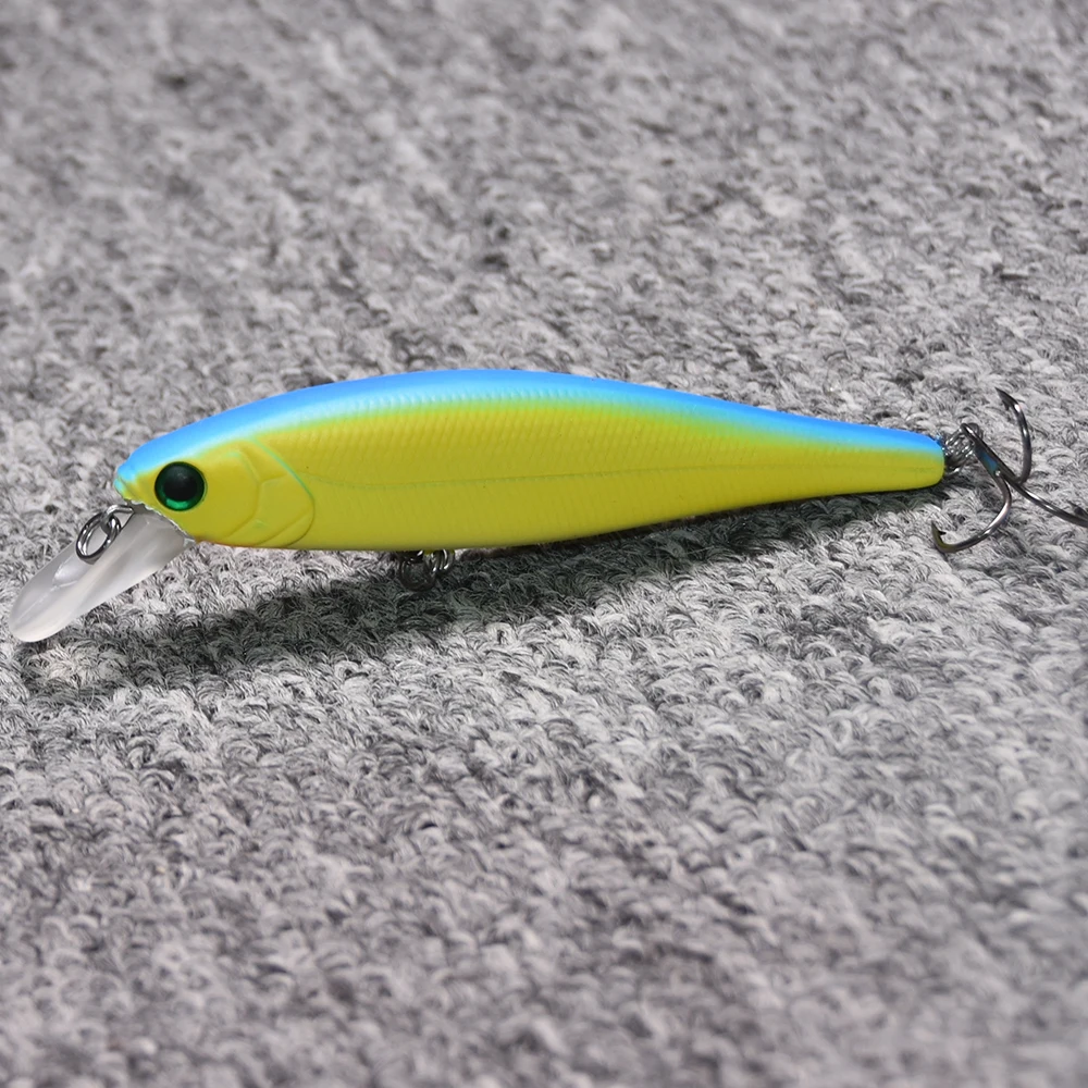 Makebass 3.94in/0.53oz Minnow Plug Fishing Lures Floating Hard Baits Swimbaits Fishing Tackle Tool for Trout Walleye Pike etc