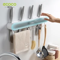 ecoco multifunctional wall mounted kitchen knife storage container cutlery organizer kitchen knives holder utensils organizer