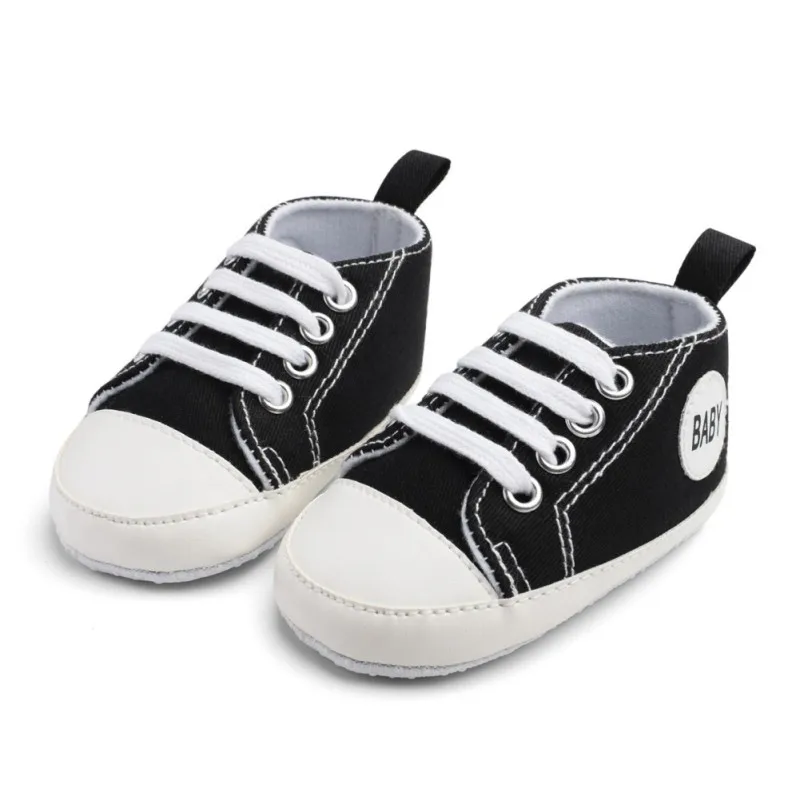 

Baby Canvas Shoes Girl Boy Solid Casual Sneaker Cotton Soft Anti-Slip Sole Newborn Toddler First Walkers Infant Crib Shoes 0-18M