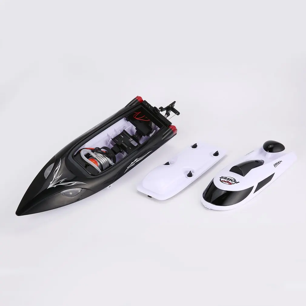 HONGXUNJIE RC лодка HJ806 47 см 2 4G 30 км/ч Высокая Скорость гоночный катер водяного