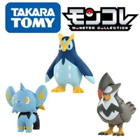 tomy limited version pokemon figures very exquisite cute staraptor prinplup shinx toys high quality anime collection gift