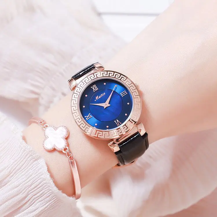 

Meibin MEIBIN Watch Vibrato Fast Hand Explosive Fashion Simple Waterproof Quartz Female Watch Belt
