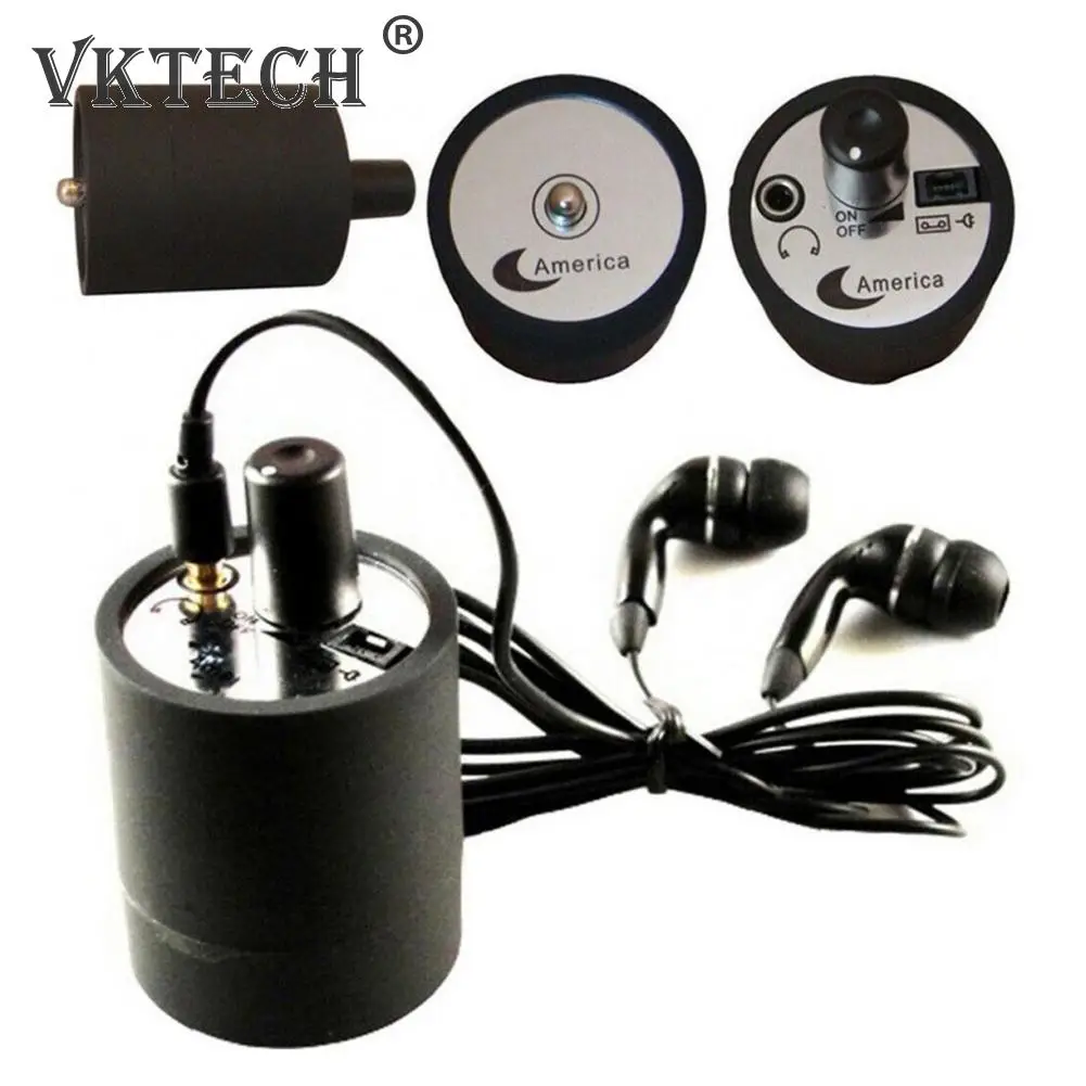 

High Strength Wall Microphone Voice Listen Detector for Engineer Oil Hearing Pipe Water Leakage Leaking Listens Sound Tester