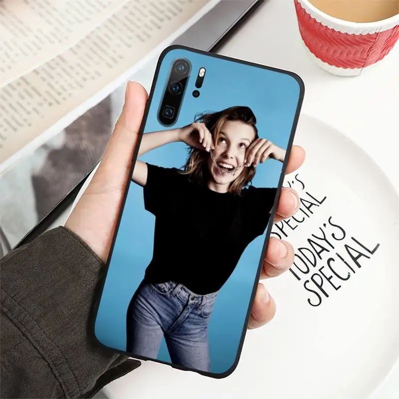 

Millie Bobby Brown Phone Case For Huawei honor Mate P 9 10 20 30 40 Pro 10i 7 8 a x Lite nova 5t