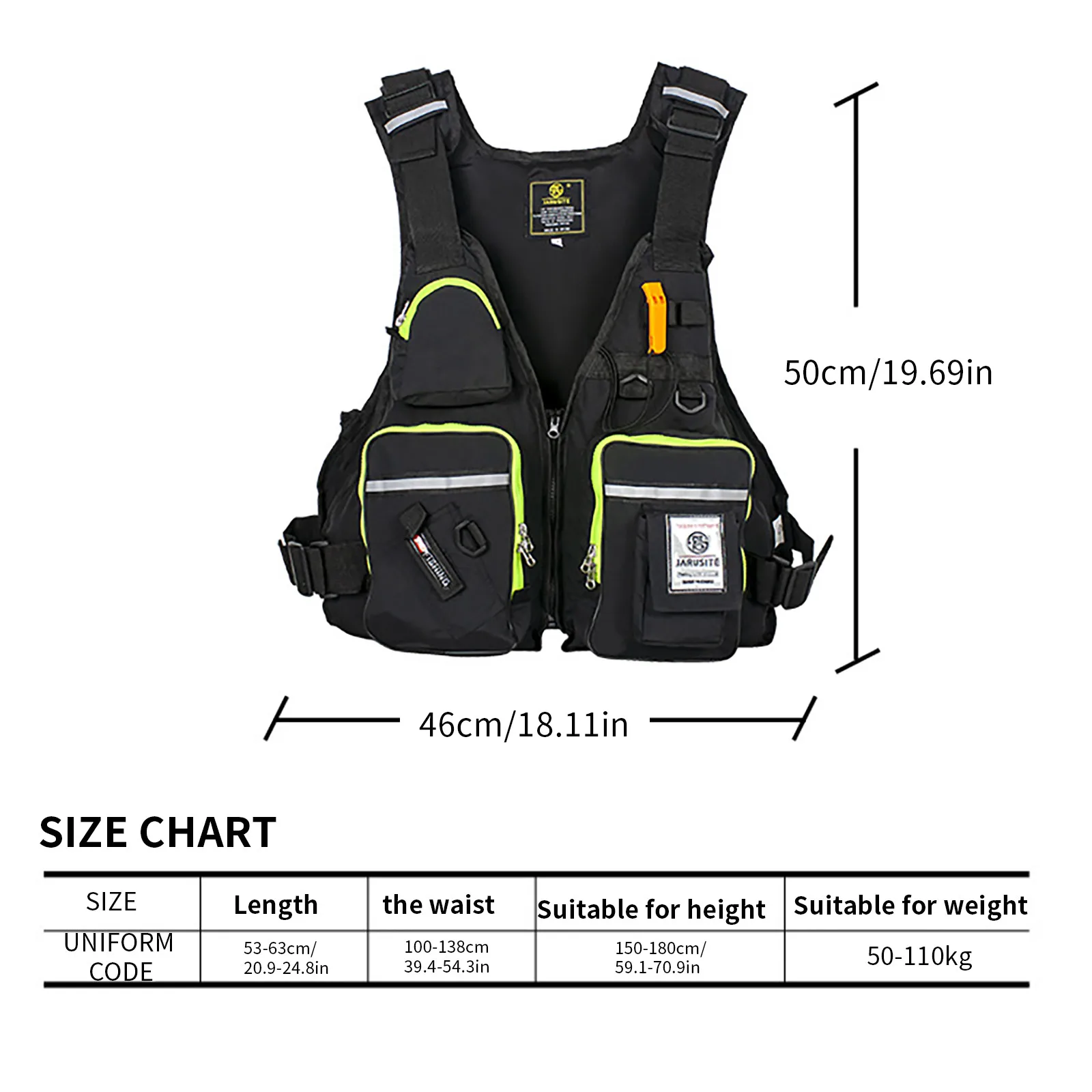 

Life Vest Adults Swimming Pool Accessories Multi-pocket Adult Life Vest For Outdoor Fishing Rowing Sports Vest