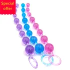 Задний двор вытягивающий шарик Анальная пробка цветная точка G Кристалл задний вытягивающий шарик флирт фоторозетка секс-товары для взрослых