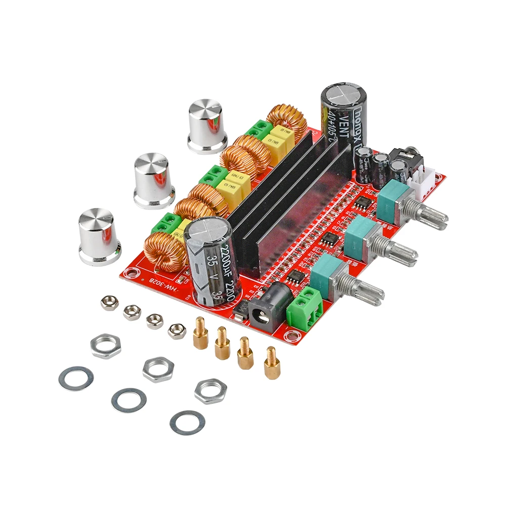 Цифровой аудио усилитель плата TPA3116D2 сабвуфер динамик усилители DC12V 24V 2*50 Вт + 100