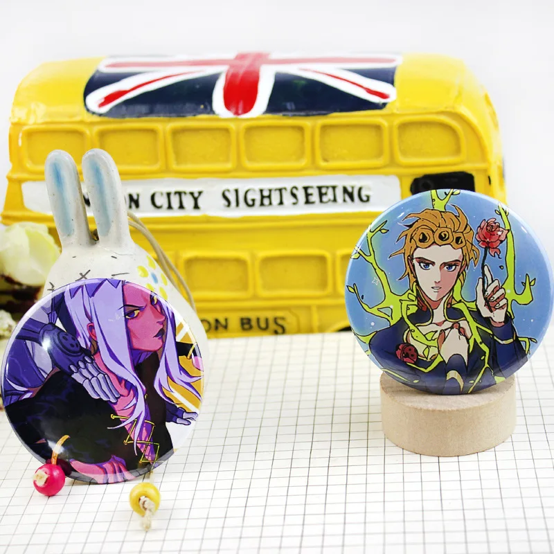 Милые аниме Жесть значок JOJO чудесное приключение Золотой ветер окружающие
