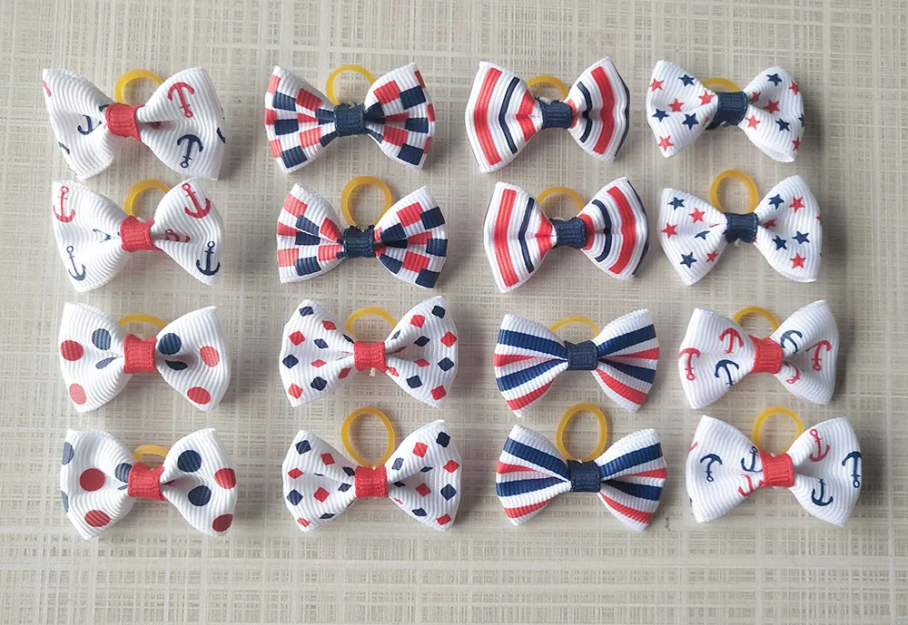 

Pet Puppy Cat Dog Hair Bows with Rubber Bands Dog Grooming Accessories for Dog Pet Supplies Dog Accessories Cat Accessories Pet
