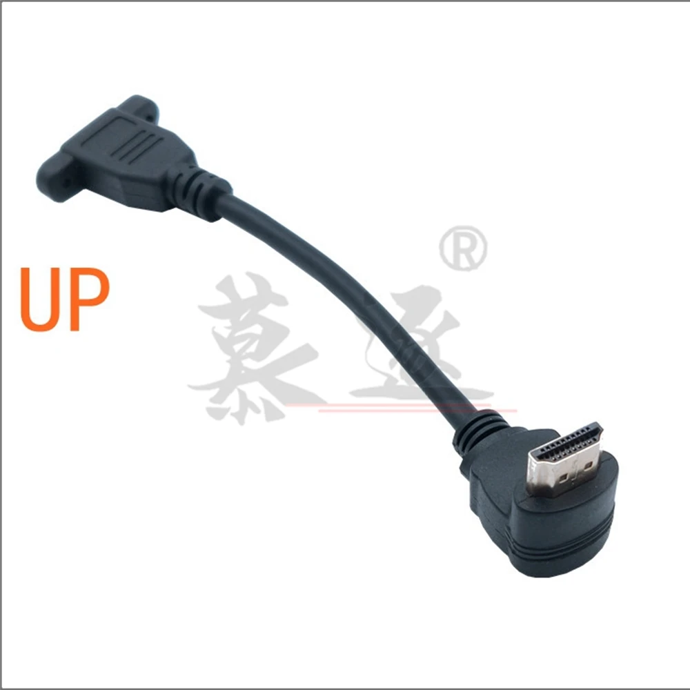 Кабель удлинитель с прямым углом креплением 2 0 штекер гнездо 4K * 2k 60 Гц 15