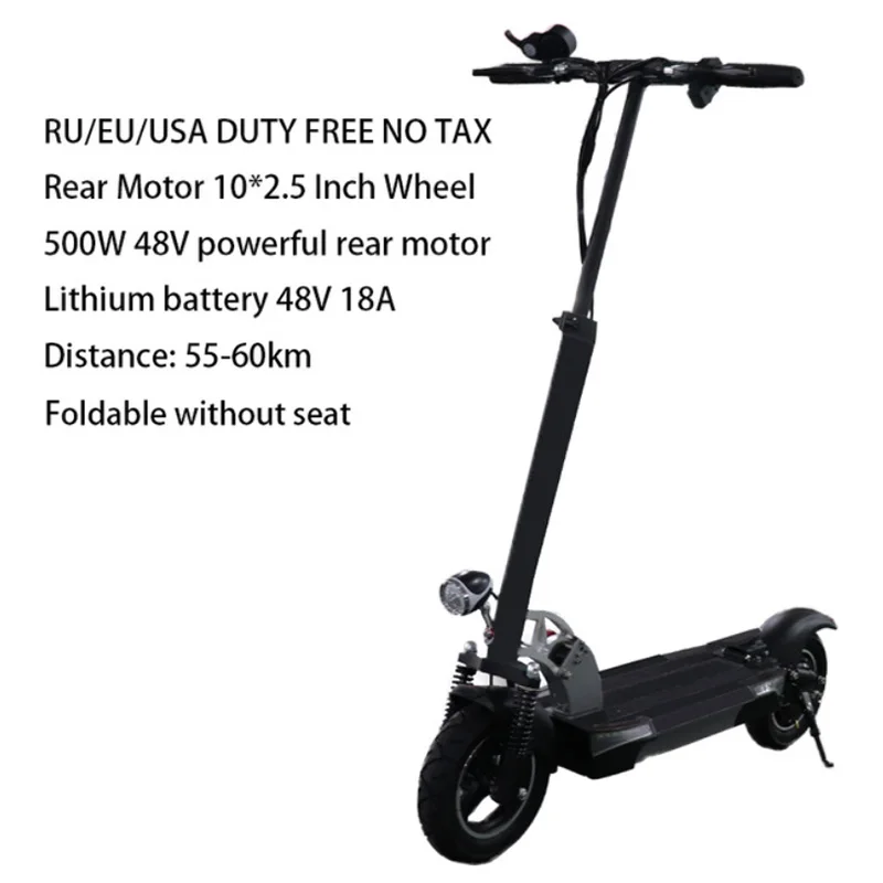 500W48V18AH No Seat Электрический скутер 45км/ч 48V 500W E скутер Батарея 80 км Patinete трамвай Adulto скутер электрический escooter patinete eléctrico - Цвет: 500W48V18AH No Seat