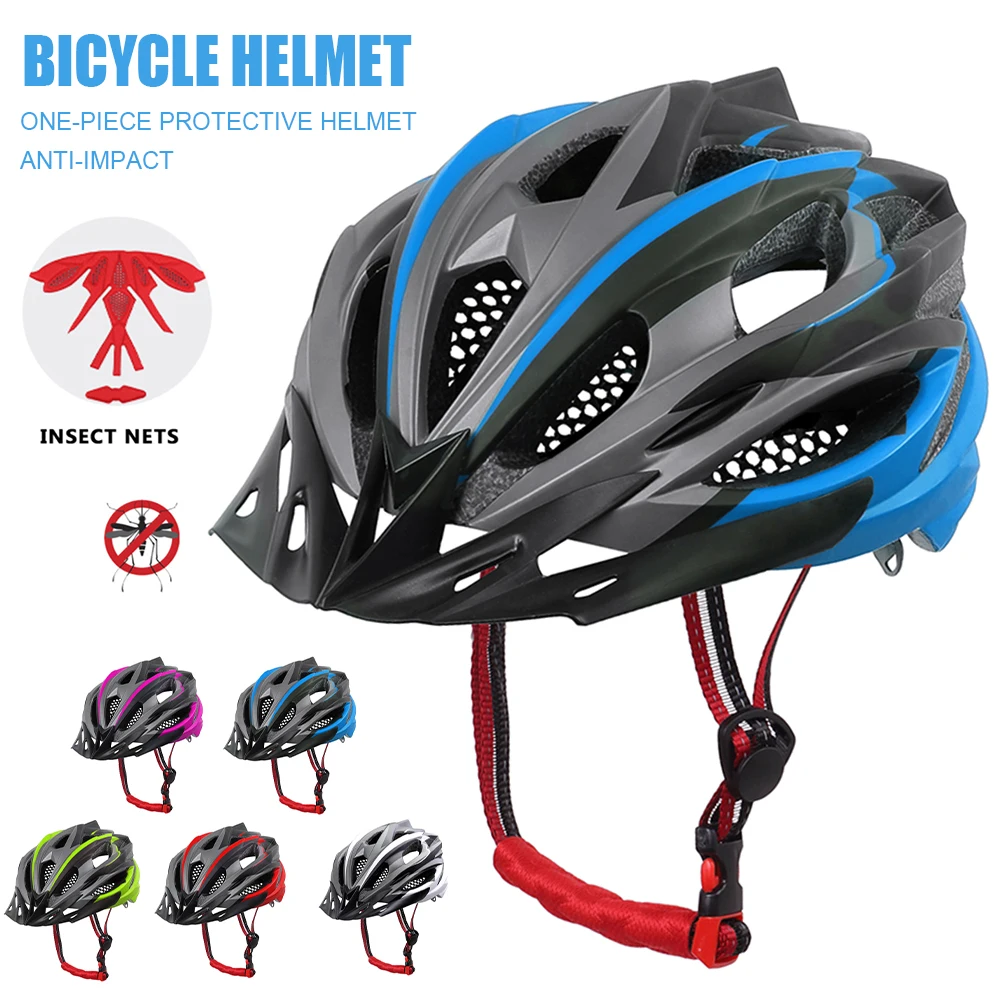 

Bicycle Helmet MTB Road Bike Cycling Helmet Ultralight Breathable Cycling Helmet with Reflective Strips Riding Accessories