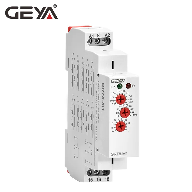 Регулируемое Многофункциональное реле времени GEYA GRT8-M с 10 функциями на выбор для