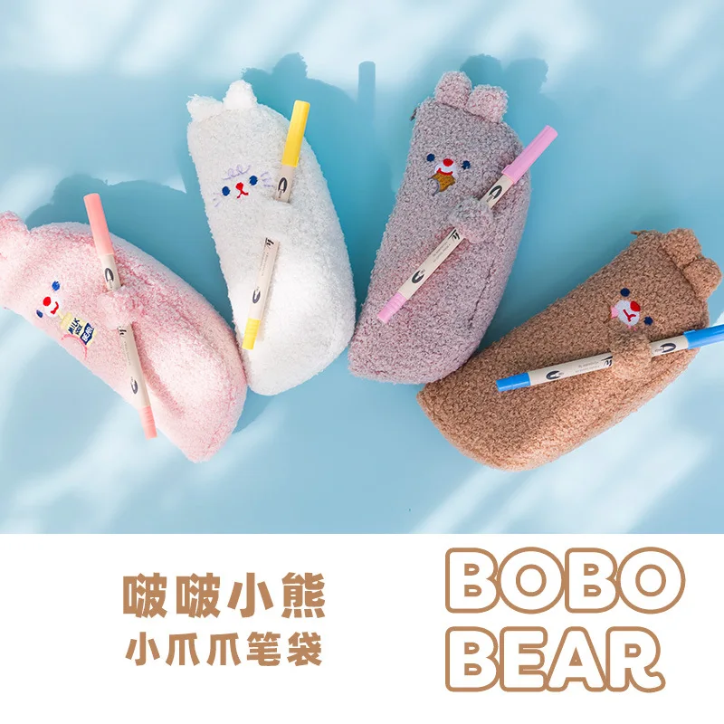 Милые плюшевые домашние тапочки с изображением Карандаш Чехол Носки рисунком